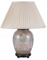 Jenny Worrall Deer Medium Glass Table Lamp