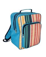 Beamfeature Country Club Textured Stripe Design Backpack Insulated Cooler Bags - 17L