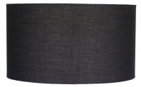 Pacific Lifestyle Harry 35cm Black Poly Cotton Cylinder Drum Shade
