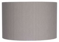 Pacific Lifestyle Lino 35cm Grey Self Lined Linen Drum Shade