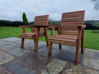 Churnet Valley - Valley Range Love Seat with Square Tray