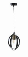 Oaks Lighting Orb Single Pendant Black