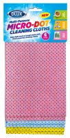 DLUX Multi-Purpose Micro-Dot Cleaning Cloths (Pack of 6)