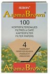 Filtropa Coffee Filter Papers Size 4 Unbleached (Box of 100)