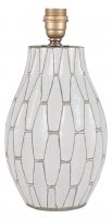 Pacific Lifestyle Gaudi White Stoneware Geometric Table Lamp Base