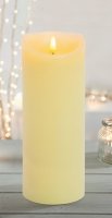 Premier Decorations FlickaBright Cream Candle 23 x 9cm