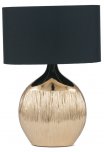 Pacific Lifestyle Gemini Gold Etched Ceramic Table Lamp