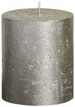 Bolsius Rustic Metallic Pillar Candle 80 x 68mm - Champagne