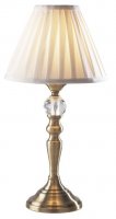 Dar Beau Touch Table Lamp Antique Brass with Bea122 Shade