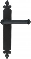 Black Tudor Lever Latch Set