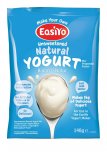 EasiYo Natural Yoghurt Unsweetened 140g