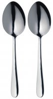 master class stainless steel serving spoons (set of 2)