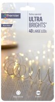 Premier Decorations UltraBrights Battery Operated 40 LED - Warm White