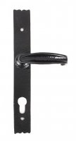 Black Cottage Lever Espag. Lock Set