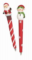Premier Decorations Novelty Christmas Character Pen 16cm - Assorted