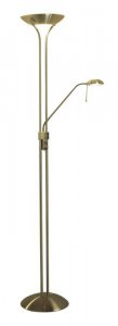 Dar Montana Floor Lamp Antique Brass