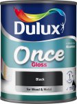 dulux once gloss black