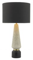 Dar Onora Table Lamp White & Black with Shade