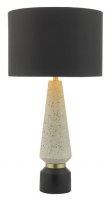 Dar Onora Table Lamp White & Black with Shade