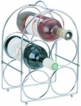 Apollo Housewares Chrome Wine Rack 5 Bottle