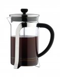Cafe Ole Mode Cafetieres with Metal Frame 6 Cup Chrome Finish