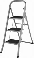 Blue Canyon 3 Step Ladder With Non Slip - Grey