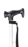 Charles Buyers Adjustable White Moulded Handle Stick