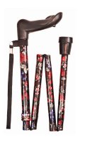 Charles Buyers Folding Walking Stick -  Right Handed