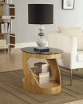 Jual Curved Oval Lamp Table - Oak