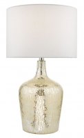 Dar Lolek Table Lamp Silver Glass with Shade