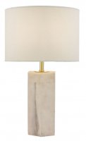 Dar Nalani Table Lamp Pink & Marble Effect with Shade