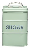 living nostalgia sugar canister 11x17cm english sage