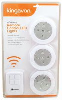 Kingavon Wireless Remote Controll LED Lights Pack of 4