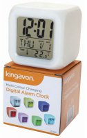 multi colour changing digital alarm clock