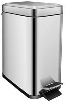 Buckingham Rectangle 5Ltr Pedal Bin - Chrome