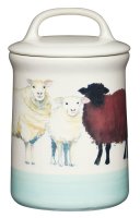 KitchenCraft Apple Farm Ceramic Sheep Coffee Storage Jar
