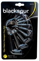 Blackspur 10 Piece Metric Hexagon Key Set (1.5-10mm)