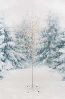Jingles 1.5m Birch Angel Tree with 150 Multi-Coloured LEDs