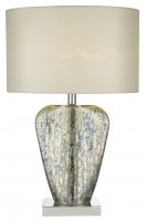 Dar Syracuse Table Lamp Mercury Gold with Shade