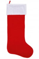 Premier Decorations 85cm Deluxe Red Fur Stocking