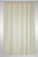 plain polyester shower curtain 180x200cm - cream