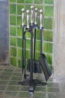 Manor Reproductions Manor Companion Set - Black & Pewter