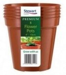Stewart Flower Pot 4'' - Pack of 5