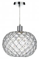 Dar Juanita Non Elec Polished Chrome Pendant