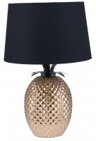 Pacific Lifestyle Donatella Gold Ceramic Pineapple Table Lamp