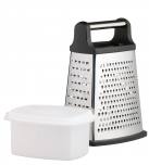 MasterClass Stainless Steel 4 Sided Box Grater w/Collecting Box