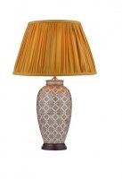 Dar Louise Table Lamp Brown/Cream (Base Only)