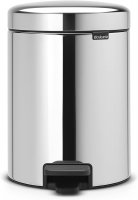 Brabantia newIcon 5 Litre Pedal Bin in Brilliant Steel