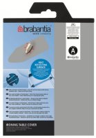 brabantia a 110x30cm cotton cover 2mm foam metalised silver