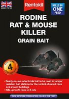 Rentokil Rodine Rat And Mouse Killer - Grain Bait 4 Sachet